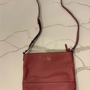 Kate Spade Pink Pebbled Crossbody Purse